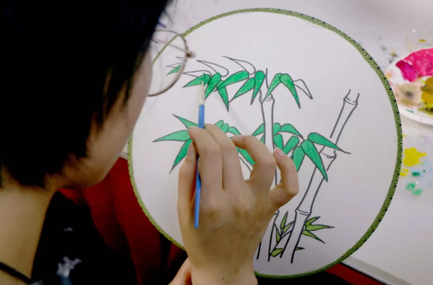 手繪團扇 手繪團扇